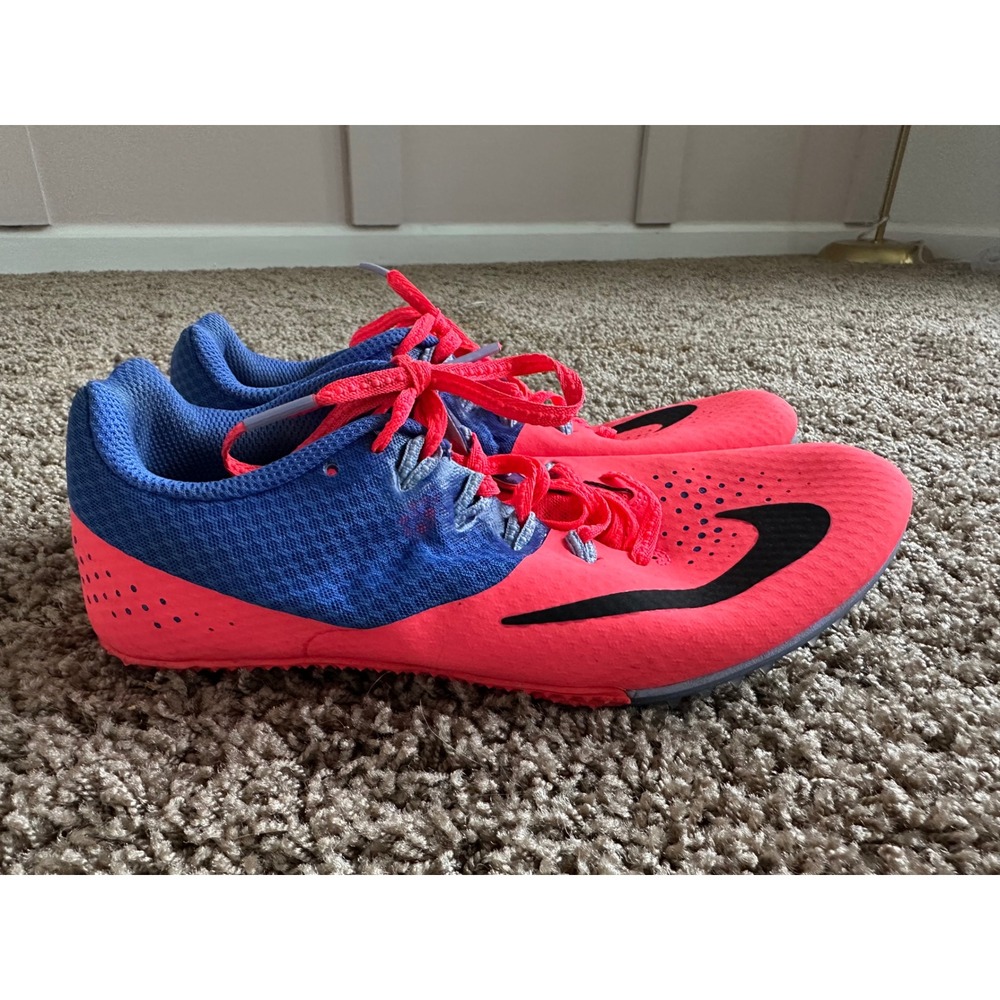 Nike Zoom Superfly Elite Racing Spikes Pink Blue Womens 8 Track Field